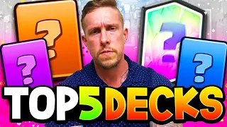 Top 5 Decks Ranked by Win Percentage in Clash Royale 2021