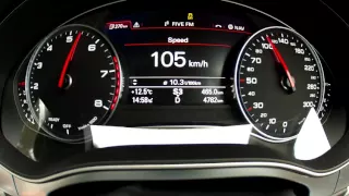 2015 Audi A6 1.8 TFSi (140kW/190hp) S-tronic 0-160km/h with GPS results