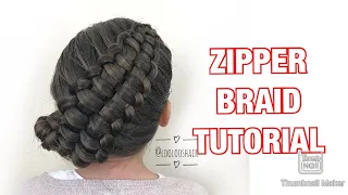 💕🐰 HOW TO DO A ZIPPER BRAID UPDO HAIRSTYLE TUTORIAL 🐰💕