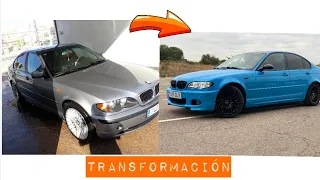 ✅ Transformación BMW e46 en 10 MINUTOS [ REBUILD BMW e46 in 10 MIN ] #bmwe46 #bmw328i #bmwf30