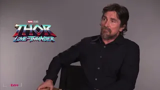 Christian bale takes a ten second pause to absorb a question (real)