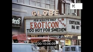 Seedy 1970s Times Square New York, HD from 35mm