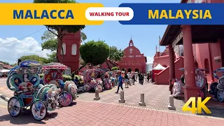 Walking in MALACCA Malaysia 🇲🇾 City Tour 4K