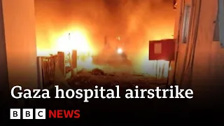 "Hundreds dead" in airstrike: Israel denies it attacked Gaza hospital - BBC News