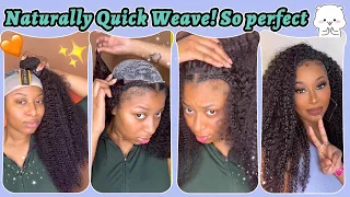 Versatile Quick Weave Tutorial🤩Afforable Curly Hair Review | Small Leave Out & Restyle Ft.#ulahair