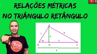 Relações Métricas no Triângulo Retângulo I Geometria