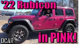 Tuscadero Pearl Pink! - 2022 Jeep Wrangler Rubicon Review