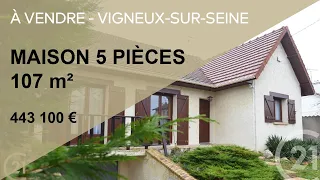 Maison 5 pièces 107 m² - Vigneux sur Seine, Île de France (91) - Century 21 Optimmo