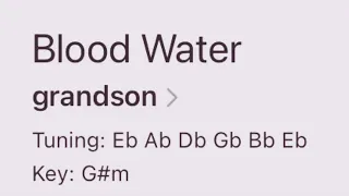 Blood//water by GRANDSON | GUITAR PLAYALONG WITH CHORDS AND LYRICS | 🎸