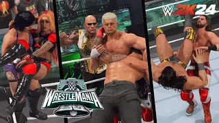 WWE 2K24: WrestleMania 40 Full Show Prediction Highlights! (Part 1)