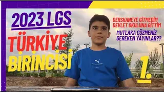 2023 LGS TÜRKİYE 1.Sİ SORULARI CEVAPLIYOR // Hangi liseyi tercih edecek ?