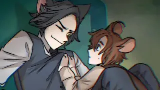 if tom and Jerry were anime(not my edit)