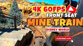 Seven Dwarfs Mine Train Ride Front Seat POV 4K 60FPS at Disney World