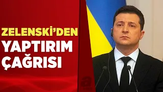 Ukrayna Devlet Başkanı Zelenskiy’den Rusya'ya yaptırım çağrısı | A Haber