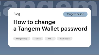 How to change a Tangem Wallet password