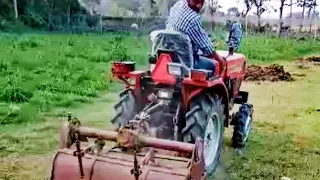 Eicher 188 4wd mini tractor। puddling with shaktiman rotovator। tractor video।