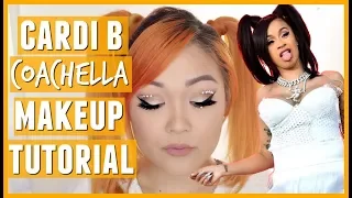 Cardi B Coachella 2018 Inspired Makeup Tutorial (Neutral GLAM Look)