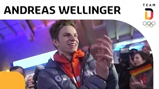 Skispringer Andreas Wellinger feiert seine Goldmedaille 🥇 | Team Deutschland