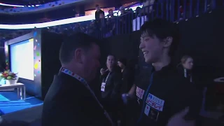 Worlds 2017 - Winner Yuzuru Hanyu hugs Javi & Coaches