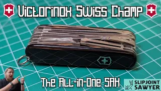 Victorinox Swiss Champ Swiss Army Knife 1.6795.3 - The Ultimate All-In-One Outdoor SAK!