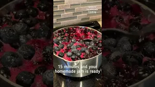 Blueberry jam at home easy and quick