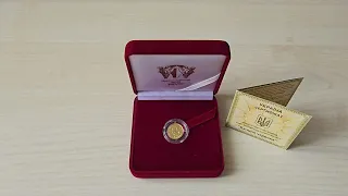 Золота монета 1/25oz Червона Калина 2 гривні 2010 Україна!