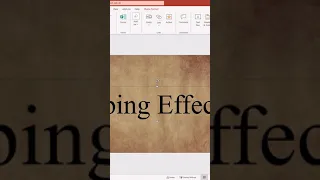 PowerPoint Typing Text Animation Effect #shorts