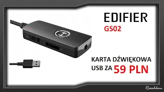 Karta dźwiękowa USB w cenie 59 złotych - Edifier GS02