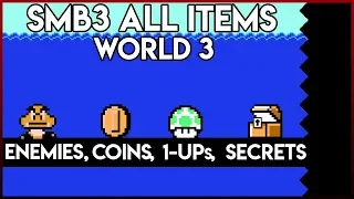 Super Mario Bros. 3 All Coins/Enemies/1ups/Secrets