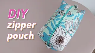 Easiest Zipper Box Pouch Sewing Tutorial | Useful DIY Gifts Part 2