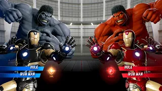 Iron Man Hulk (Black) vs. Iron Man Hulk (Red) Fight - Marvel vs Capcom Infinite PS4 Gameplay