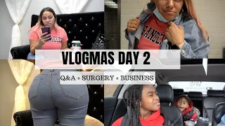 VLOGMAS 2020, DAY 2 | Q&A+SURGERY+BUSINESS | BREANAJENAE