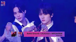 [2023 SBS 가요대전] Stray Kids - Battle Ground + LALALALA + MEGAVERSE [Live Performance]