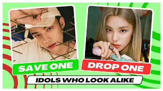 IDOLS WHO LOOK ALIKE - SAVE ONE DROP ONE [KPOP GAME] K-Pop Roulette