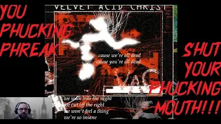 Velvet Acid Christ - Phucking Phreak Lyric Video REVIEWS AND REACTIONS With Mike Macabre