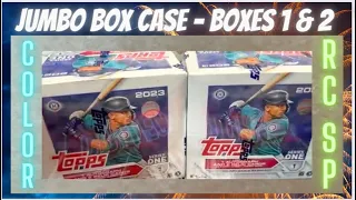 Jumbo Box CASE 📦 2023 Topps Series 1 Boxes 1 & 2 Numbered Rookie Parallels