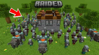 Minecraftda Qishloqi bilan REYDERLARGA qarshi QALA qurdik!!! | Artifact va Qishloqi