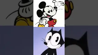 gato felix vs Mickey mouse vs oswald the luck rabbit