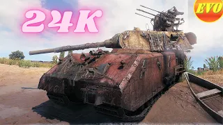 Maus 24K Damage + Blocked World of Tanks Replays ,WOT tank games
