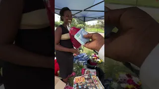 She Got Surprised Selling Flowers #shorts