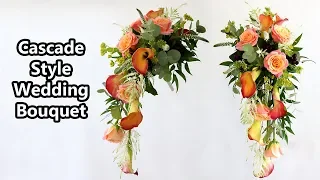 How To Make A Shower / Cascade Style Wedding Bouquet