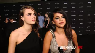 Cara Delevingne, Selena Gomez Interviewed at 2014 LACMA Art + Film Gala Redcarpet
