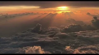 View of a Cloudy Sky on the Airplane Background Video || No Copyright || No Watermark