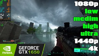 GTX 1650 | Battlefield 2042 Patch 4.0 - 1080p Low, Medium, High, Ultra, 1440p, 4k