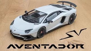 1:18 LAMBORGHINI Aventador SV (white) - Kyosho Ousia [Unboxing and Review]