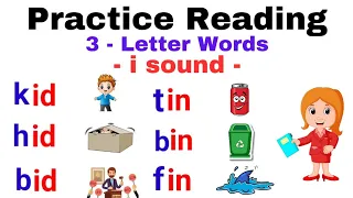 Learn to read 3-Letter words | i sound | phonics | English Reading for beginners , kids , toddlers |