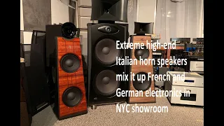 Dazzling Italian horn speakers mix it up with French and German electronics