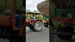 Hmt tractor sugarcane trolly