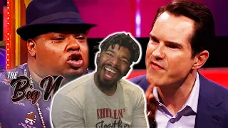 AMERICAN REACTS TO Big Narstie vs Jimmy Carr In EPIC Roast Battle | The Big Narstie Show