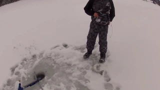 Utah Ice Fishing December 2016   Cleveland Reservoir